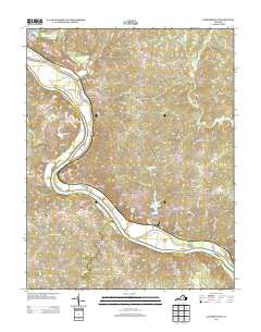 Cartersville Virginia Historical topographic map, 1:24000 scale, 7.5 X 7.5 Minute, Year 2013
