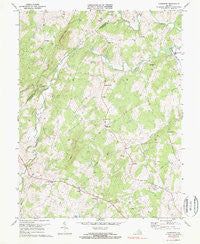 Castleton Virginia Historical topographic map, 1:24000 scale, 7.5 X 7.5 Minute, Year 1971
