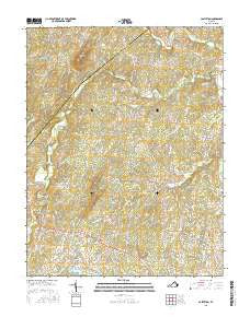 Castleton Virginia Current topographic map, 1:24000 scale, 7.5 X 7.5 Minute, Year 2016
