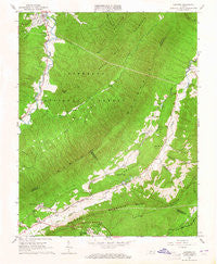 Catawba Virginia Historical topographic map, 1:24000 scale, 7.5 X 7.5 Minute, Year 1963