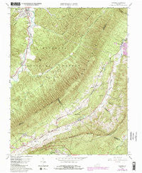 Catawba Virginia Historical topographic map, 1:24000 scale, 7.5 X 7.5 Minute, Year 1963