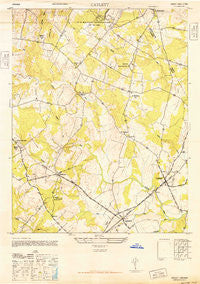 Catlett Virginia Historical topographic map, 1:24000 scale, 7.5 X 7.5 Minute, Year 1946