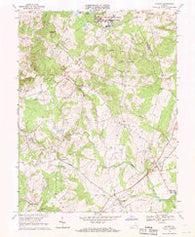 Catlett Virginia Historical topographic map, 1:24000 scale, 7.5 X 7.5 Minute, Year 1966