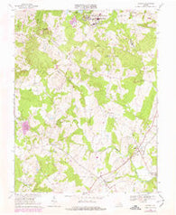 Catlett Virginia Historical topographic map, 1:24000 scale, 7.5 X 7.5 Minute, Year 1966