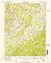 Catlett Virginia Historical topographic map, 1:62500 scale, 15 X 15 Minute, Year 1943