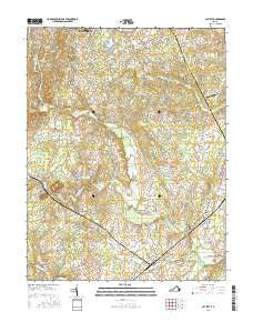 Catlett Virginia Current topographic map, 1:24000 scale, 7.5 X 7.5 Minute, Year 2016