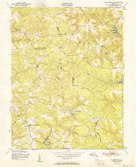 Cauthornville Virginia Historical topographic map, 1:24000 scale, 7.5 X 7.5 Minute, Year 1951