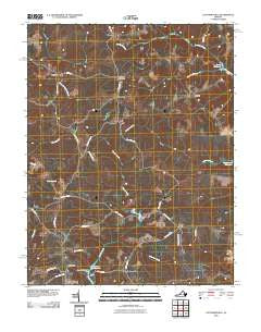 Cauthornville Virginia Historical topographic map, 1:24000 scale, 7.5 X 7.5 Minute, Year 2010