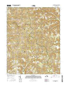 Cauthornville Virginia Current topographic map, 1:24000 scale, 7.5 X 7.5 Minute, Year 2016