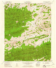 Cedar Springs Virginia Historical topographic map, 1:24000 scale, 7.5 X 7.5 Minute, Year 1959
