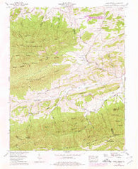 Cedar Springs Virginia Historical topographic map, 1:24000 scale, 7.5 X 7.5 Minute, Year 1959