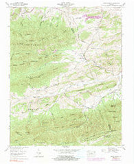 Cedar Springs Virginia Historical topographic map, 1:24000 scale, 7.5 X 7.5 Minute, Year 1959