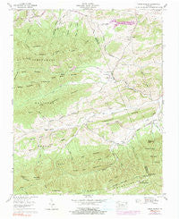 Cedar Springs Virginia Historical topographic map, 1:24000 scale, 7.5 X 7.5 Minute, Year 1959