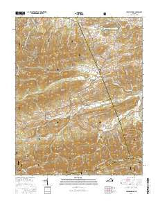 Cedar Springs Virginia Current topographic map, 1:24000 scale, 7.5 X 7.5 Minute, Year 2016