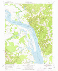 Champlain Virginia Historical topographic map, 1:24000 scale, 7.5 X 7.5 Minute, Year 1968