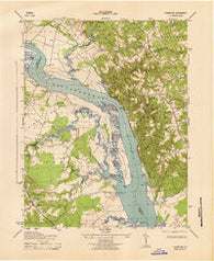 Champlain Virginia Historical topographic map, 1:31680 scale, 7.5 X 7.5 Minute, Year 1943