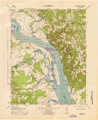 Champlain Virginia Historical topographic map, 1:31680 scale, 7.5 X 7.5 Minute, Year 1943