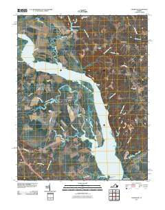 Champlain Virginia Historical topographic map, 1:24000 scale, 7.5 X 7.5 Minute, Year 2010