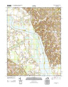 Champlain Virginia Historical topographic map, 1:24000 scale, 7.5 X 7.5 Minute, Year 2013