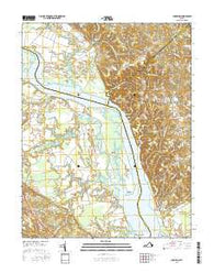 Champlain Virginia Current topographic map, 1:24000 scale, 7.5 X 7.5 Minute, Year 2016