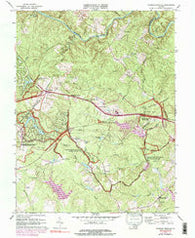 Chancellorsville Virginia Historical topographic map, 1:24000 scale, 7.5 X 7.5 Minute, Year 1973
