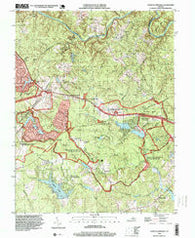 Chancellorsville Virginia Historical topographic map, 1:24000 scale, 7.5 X 7.5 Minute, Year 1994