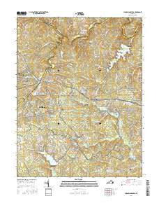 Chancellorsville Virginia Current topographic map, 1:24000 scale, 7.5 X 7.5 Minute, Year 2016