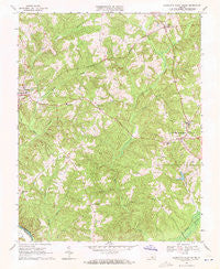 Charlotte Court House Virginia Historical topographic map, 1:24000 scale, 7.5 X 7.5 Minute, Year 1968