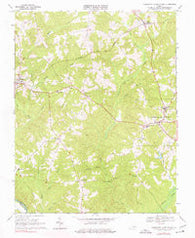 Charlotte Court House Virginia Historical topographic map, 1:24000 scale, 7.5 X 7.5 Minute, Year 1968