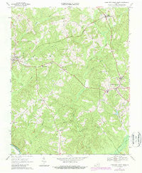 Charlotte Court House Virginia Historical topographic map, 1:24000 scale, 7.5 X 7.5 Minute, Year 1968