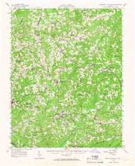 Charlotte Court House Virginia Historical topographic map, 1:62500 scale, 15 X 15 Minute, Year 1956