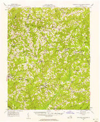 Charlotte Court House Virginia Historical topographic map, 1:62500 scale, 15 X 15 Minute, Year 1956