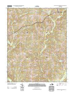 Charlotte Court House Virginia Historical topographic map, 1:24000 scale, 7.5 X 7.5 Minute, Year 2013