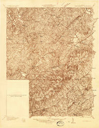 Charlottesville Virginia Historical topographic map, 1:48000 scale, 15 X 15 Minute, Year 1935