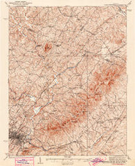 Charlottesville Virginia Historical topographic map, 1:62500 scale, 15 X 15 Minute, Year 1935