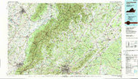 Charlottesville Virginia Historical topographic map, 1:100000 scale, 30 X 60 Minute, Year 1986