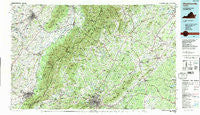 Charlottesville Virginia Historical topographic map, 1:100000 scale, 30 X 60 Minute, Year 1986