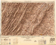 Charlottesville Virginia Historical topographic map, 1:250000 scale, 1 X 2 Degree, Year 1949