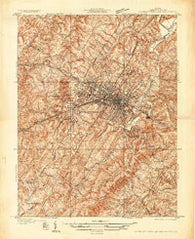 Charlottesville And Vicinity Virginia Historical topographic map, 1:31680 scale, 7.5 X 7.5 Minute, Year 1935