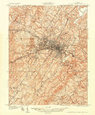 Charlottesville And Vicinity Virginia Historical topographic map, 1:31680 scale, 7.5 X 7.5 Minute, Year 1960