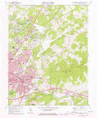 Charlottesville East Virginia Historical topographic map, 1:24000 scale, 7.5 X 7.5 Minute, Year 1973