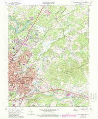 Charlottesville East Virginia Historical topographic map, 1:24000 scale, 7.5 X 7.5 Minute, Year 1973