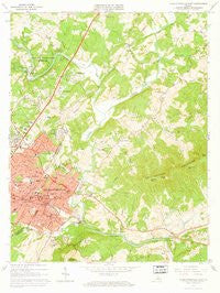 Charlottesville East Virginia Historical topographic map, 1:24000 scale, 7.5 X 7.5 Minute, Year 1964