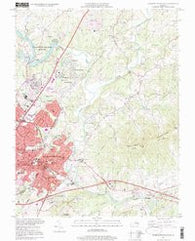 Charlottesville East Virginia Historical topographic map, 1:24000 scale, 7.5 X 7.5 Minute, Year 1997