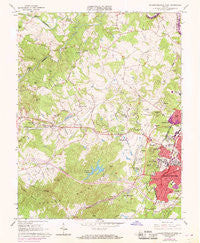 Charlottesville West Virginia Historical topographic map, 1:24000 scale, 7.5 X 7.5 Minute, Year 1964