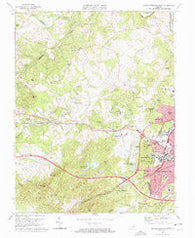 Charlottesville West Virginia Historical topographic map, 1:24000 scale, 7.5 X 7.5 Minute, Year 1973