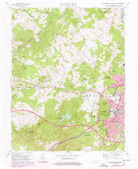 Charlottesville West Virginia Historical topographic map, 1:24000 scale, 7.5 X 7.5 Minute, Year 1973