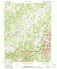 Charlottesville West Virginia Historical topographic map, 1:24000 scale, 7.5 X 7.5 Minute, Year 1973