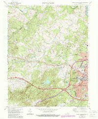 Charlottesville West Virginia Historical topographic map, 1:24000 scale, 7.5 X 7.5 Minute, Year 1973