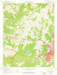 Charlottesville West Virginia Historical topographic map, 1:24000 scale, 7.5 X 7.5 Minute, Year 1964